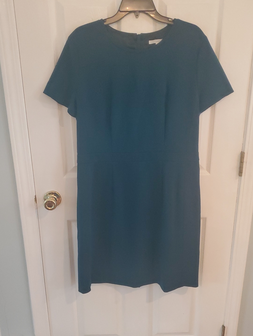BOSS Classic Teal Short-Sleeve Shift Dress - Women